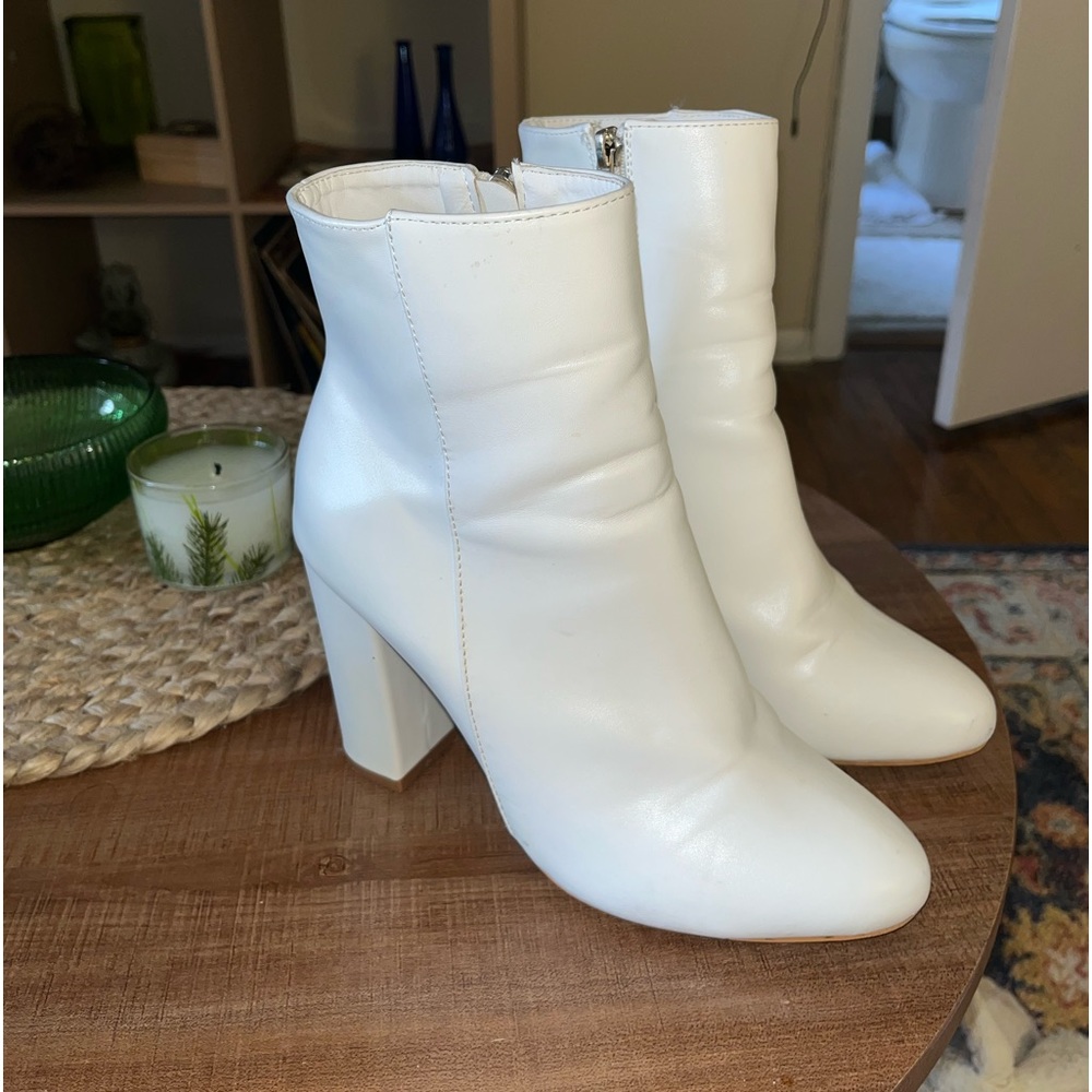 White Booties from Nasty Gal